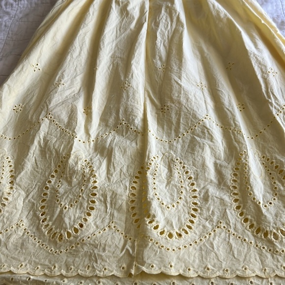 Calypso St. Barth Yellow Eyelet  Dress - Picture 7 of 10